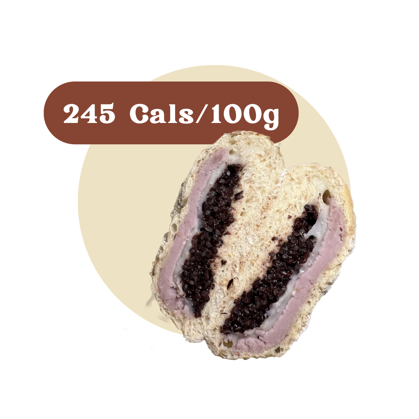 Taro Black Rice Mochi Bread | 芋泥紫米麻薯软欧